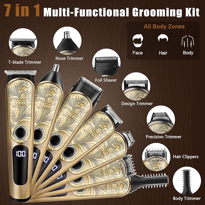 Ufree Gifts for Men, Beard Trimmer - Image 7