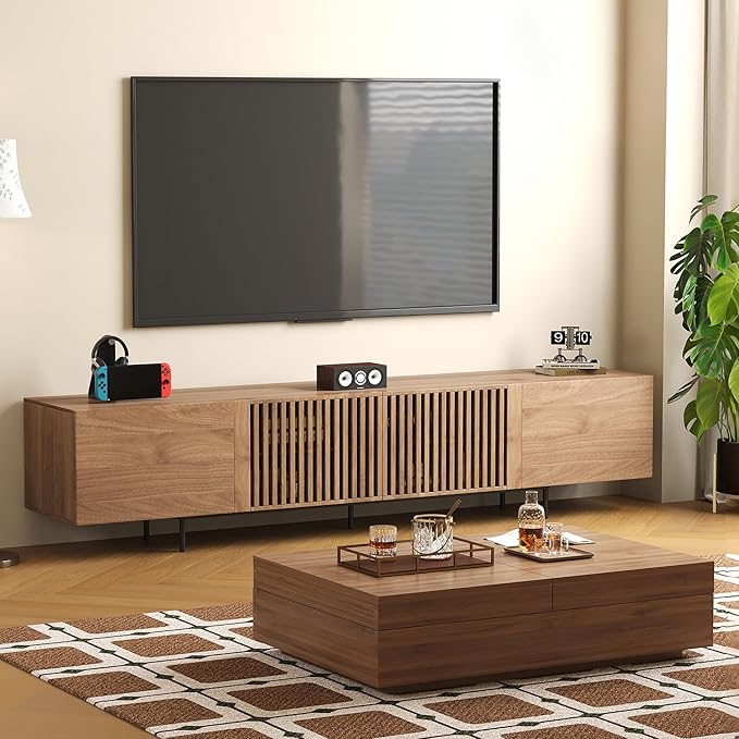 gaoyangjiaju Mid-Century Modern 94.48" TV Stand and Expandable Coffee Table Set - Image 6