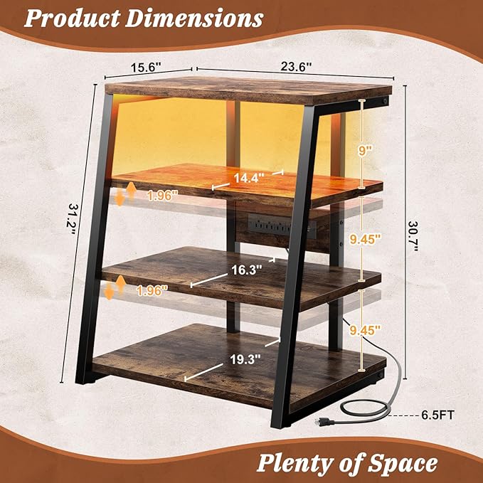 Armocity 4-Tier AV Media Stand - Image 3
