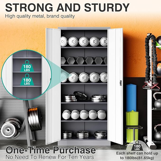 Wide & Deep Metal Storage Cabinet - Image 7