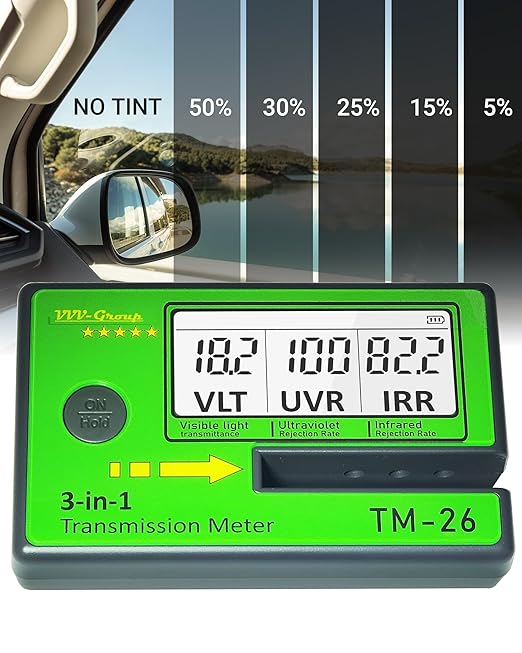 Digital Car Window Tint Meter TM-26 / Side Window Tint, Sun Control Film - Image 5