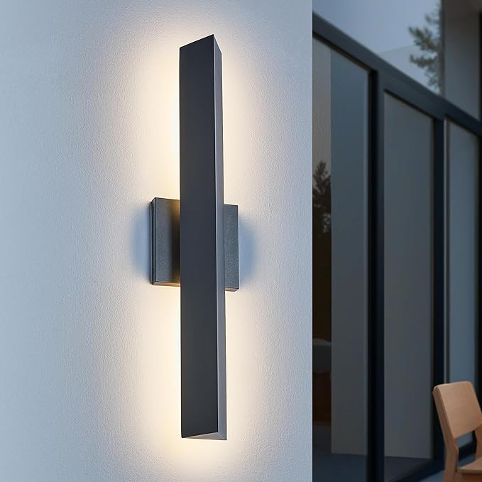 Tarentlight Modern Minimalist 20W LED Outdoor Wall Light, IP65 Waterproof - Image 2