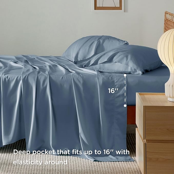 Bedsure King Size Sheets Set, Cooling Sheets - Image 4