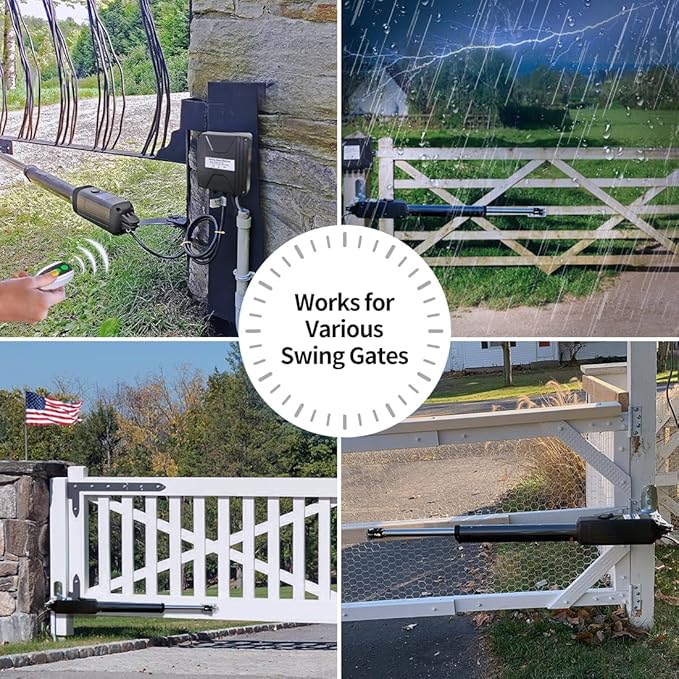 TOPENS A8131 Single Swing Gate Opener Heavy Duty Automatic Gate Motor - Image 7