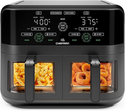 CHEFMAN 6 Quart Dual Basket Air Fryer Oven by Chefman