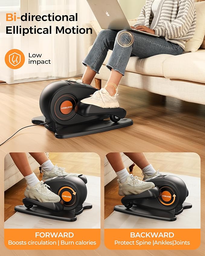 YOSUDA Under Desk Elliptical Electric, Elliptical Machine - Image 4