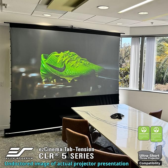 Elite Screens ezCinema Tab-Tension CLR 5, 123-inch Portable Floor-Rising UST - Image 8