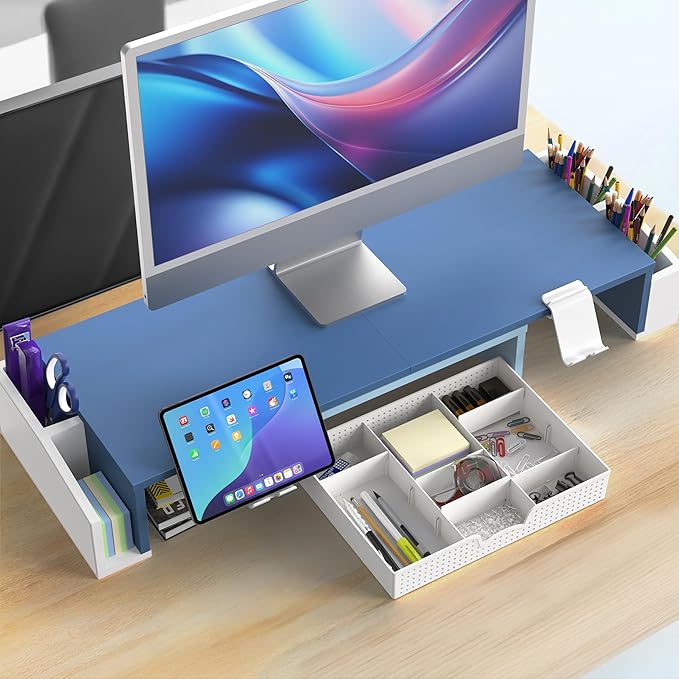 Simple Houseware Desk Dual Monitor Stand Riser - Image 7