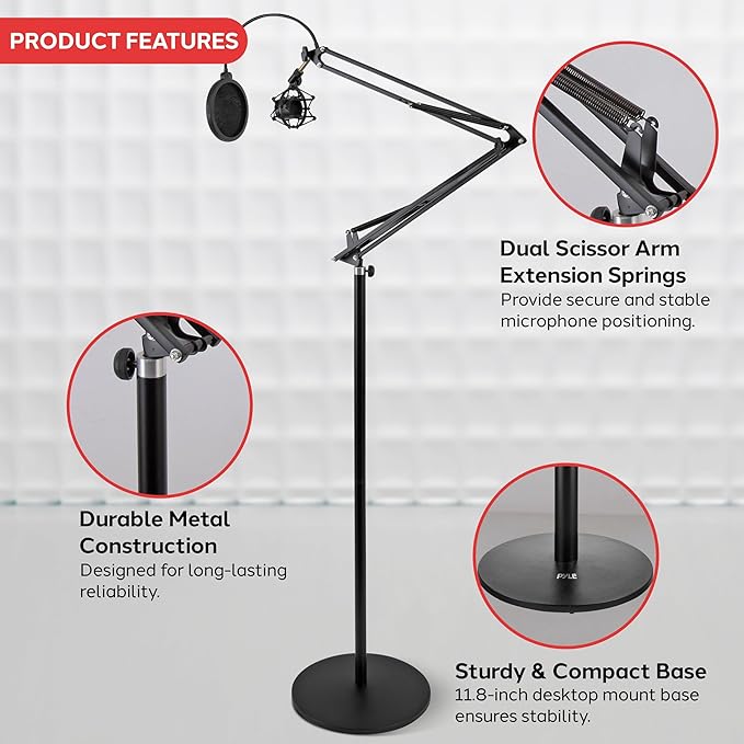 Pyle Microphone Boom Suspension Stand - Image 6