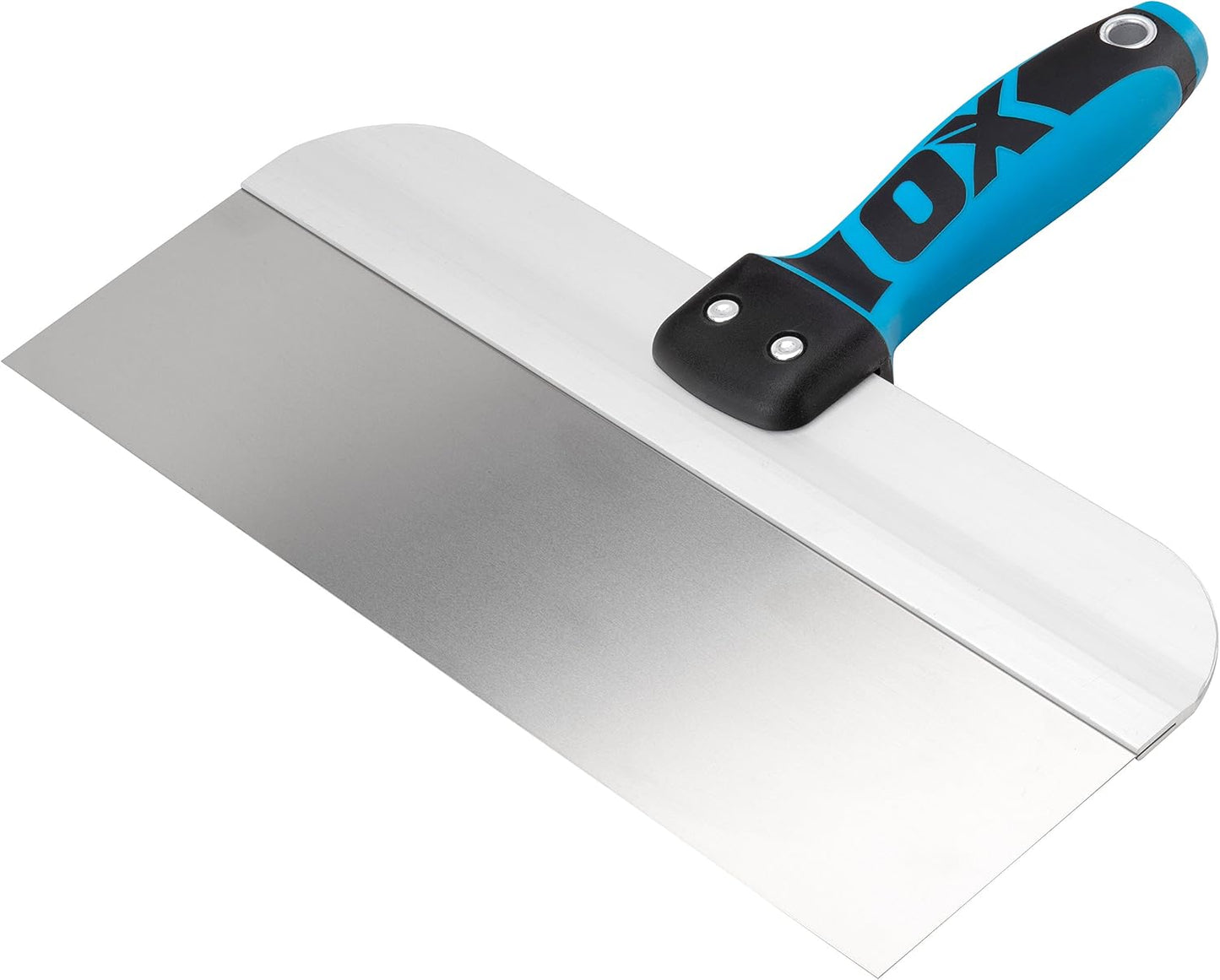 OX PRO Series Taping Knife - Stainless Steel Drywall Filling Knife with Dura Grip Soft Handle - Flexible Plastering Spatula - Spackle Tool 12 inch/300mm