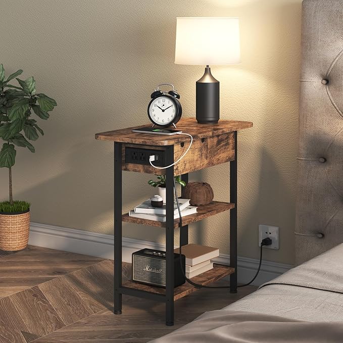 LIDYUK Set of 2 Brown End Tables - Image 6