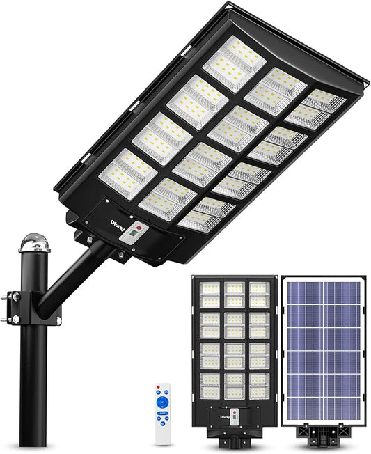 Ofuray Of-5600W Solar Street Lights Outdoor, 560000Lm Solar Security Flood by Ofuray
