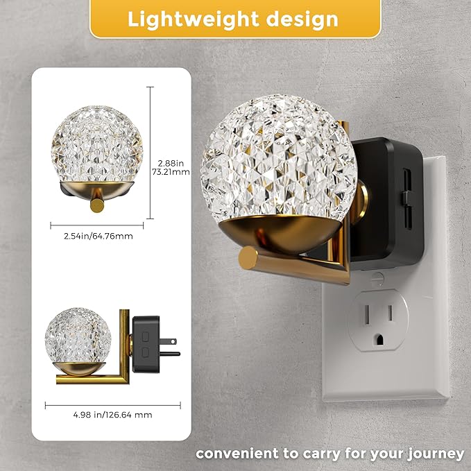 L LOHAS LED Night Lights Plug Into Wall 2 Pack, Dusk to Dawn Sensor, 10-Color - Image 6