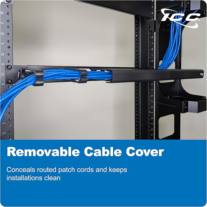 ICC 1U Ring Cable Manager Panel - Image 5