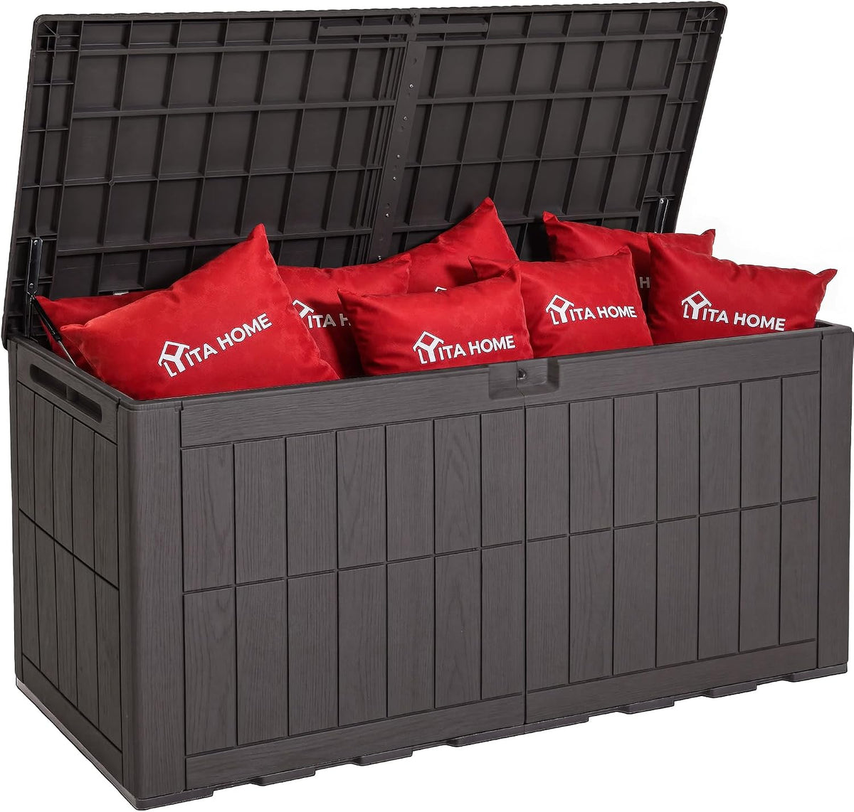 yitahome 134 gallon large outdoor storage box with, main product view
