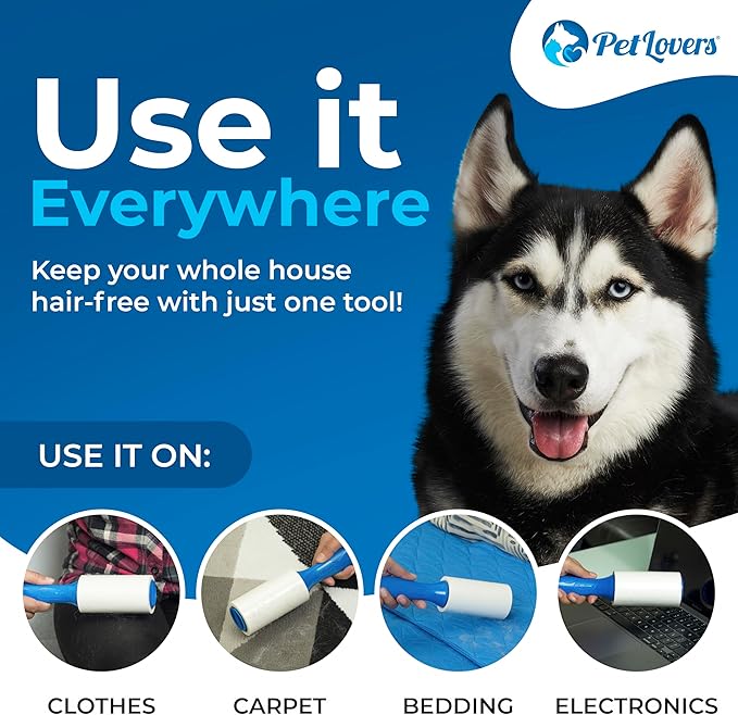 PetLovers Extra Sticky Lint Roller Mega Value Set 720 Sheets - Image 6