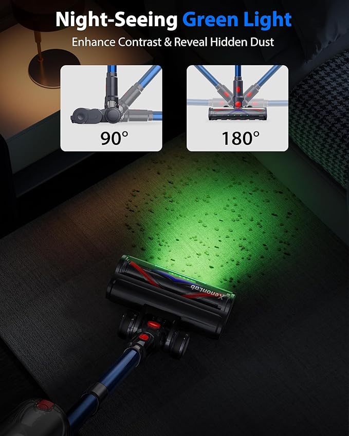 XenonLab Cordless Vacuum Cleaner, 75Mins/55KPa/650W Self-Standing Stick Vacuum - Image 7