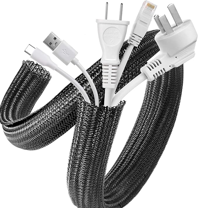 AGPTEK Cable Sleeve Cover, 10ft by AGPTEK