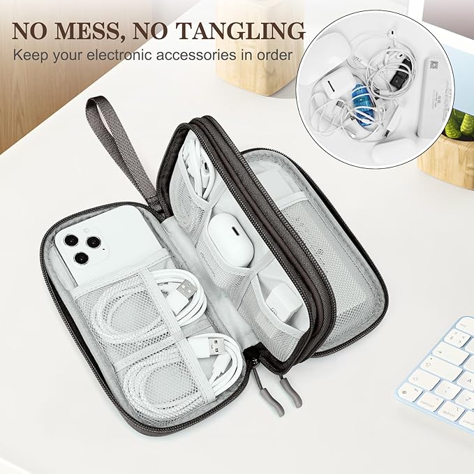 FYY Electronic Organizer, Travel Cable Organizer Bag Pouch Electronic - Image 5
