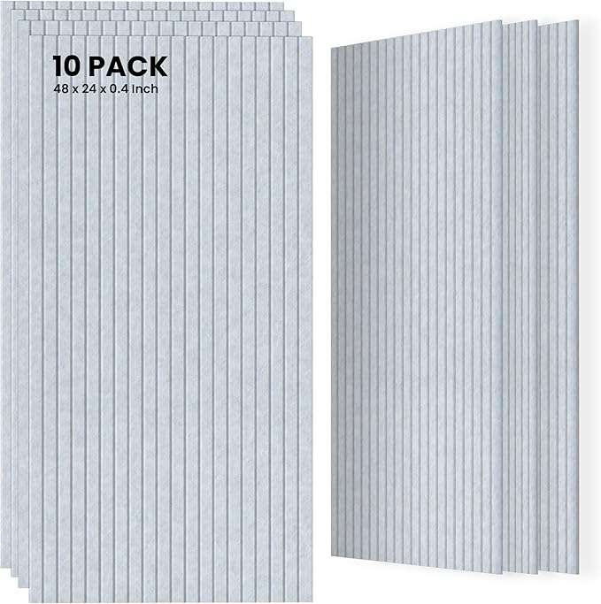 10 Pack Sound Proof Panels for Walls, Large Acoustic Panels for Media Room by TO-TH