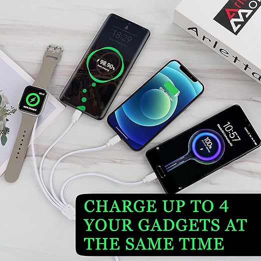 4 in 1 Watch & Phone Charger Cable, Fast Magnetic Cable USB Type C - Image 3