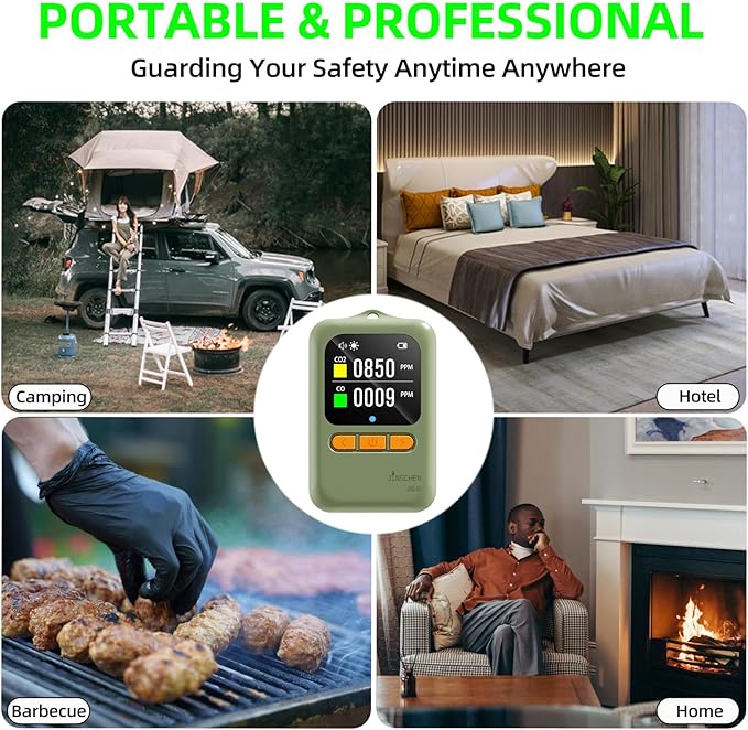 Carbon Monoxide detectors 4-in-1 Portable CO & CO2 Monitor - Image 2