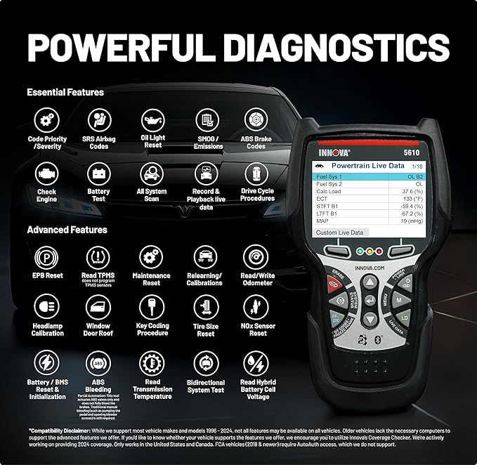 Innova 5610 OBD2 Bidirectional Scan Tool - Image 7