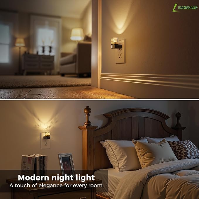 L LOHAS LED Night Light, 2 Pack Night Lights Plug into Wall, 3000K Soft Light - Image 7