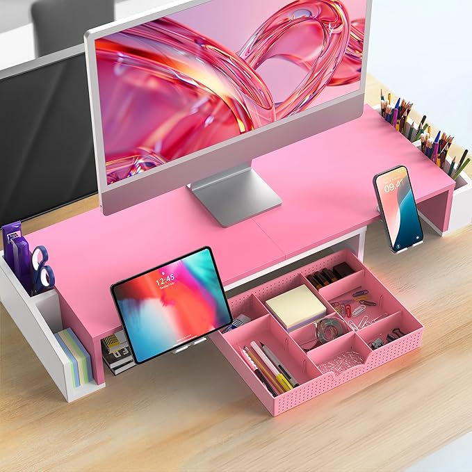 Simple Houseware Desk Dual Monitor Stand Riser - Image 7