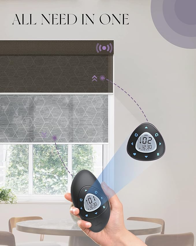 Graywind Motorized Dual Shades for Windows Smart Double Blinds Blackout - Image 3