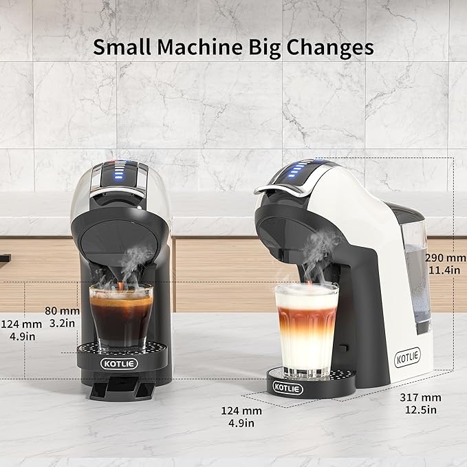 KOTLIE Single Cup Coffee Maker, 4 Temperature Settings, 7 Water Volume Levels - Image 9