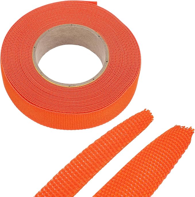 MECCANIXITY Braided Cable Sleeves Heat Shrinkable Fabric Sleeving, 5/8" 26ft by MECCANIXITY