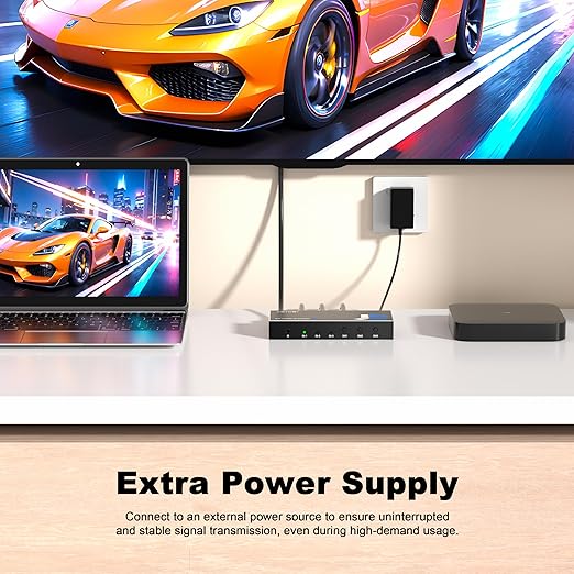HDMI Switch 3 in 1 Out 4K@60Hz, 3Ports HDMI Switcher Splitter Selector - Image 6