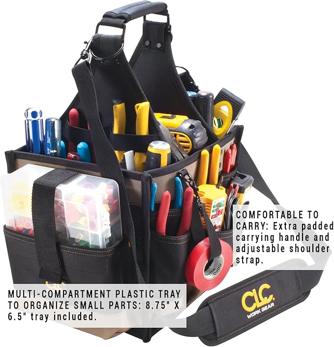 CLC Custom LeatherCraft 1528 Large Electrical and Maintenance Tool Carrier - Image 4
