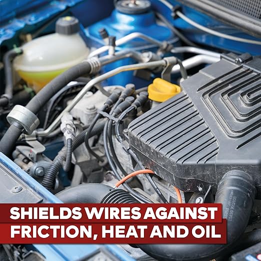 XFasten Wire Harness Tape, 3/4-Inch x 50-Foot, High Temp Wiring Loom Harness - Image 8