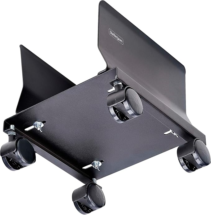 StarTech.com Computer Tower Cart, Rolling Mobile CPU Caddy on Wheels, Max Load - Image 3