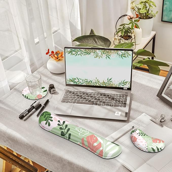 Gimars Enlarge Silky and Superfine Fabric Gel Memory Foam Keyboard Wrist Rest - Image 7