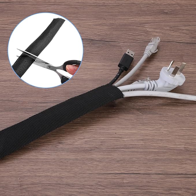 MECCANIXITY Braided Cable Sleeves Heat Shrinkable Fabric Sleeving, Network - Image 6