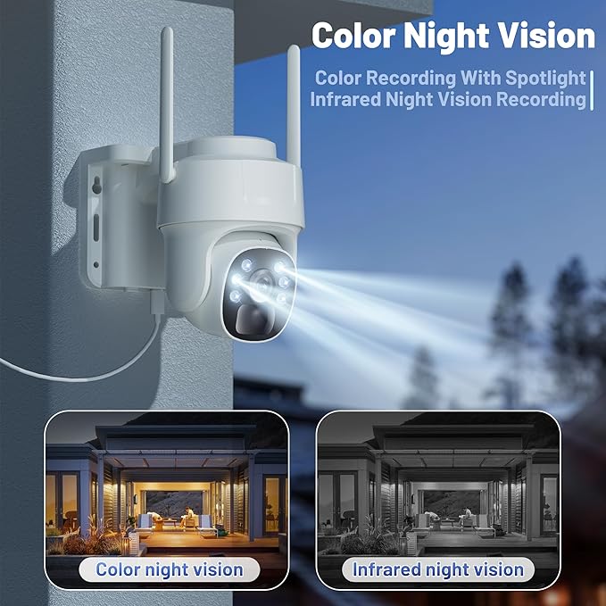 KKB 4G LTE Cellular Solar Security Cameras Wireless Outdoor, No WiFi Security - Image 7