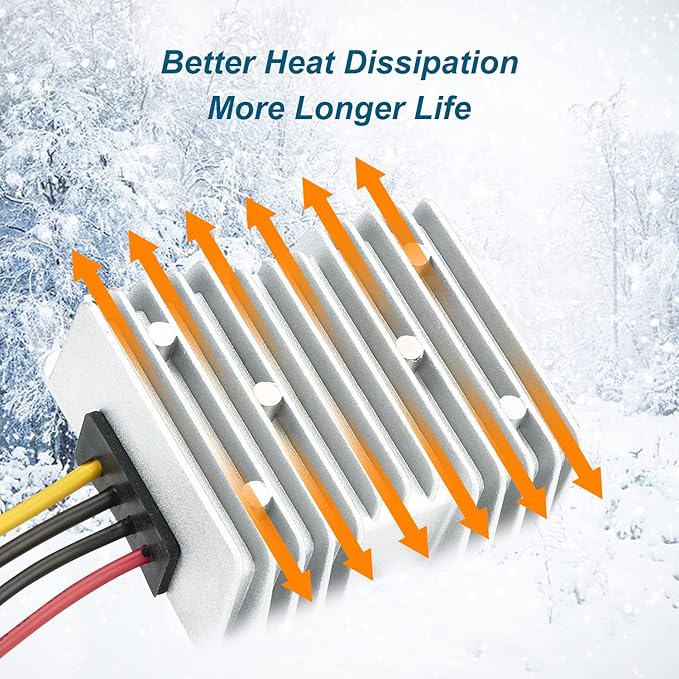 48V Step Down to 12V 10A 120W DC/DC Converter Regulator Low Voltage Reducer - Image 5