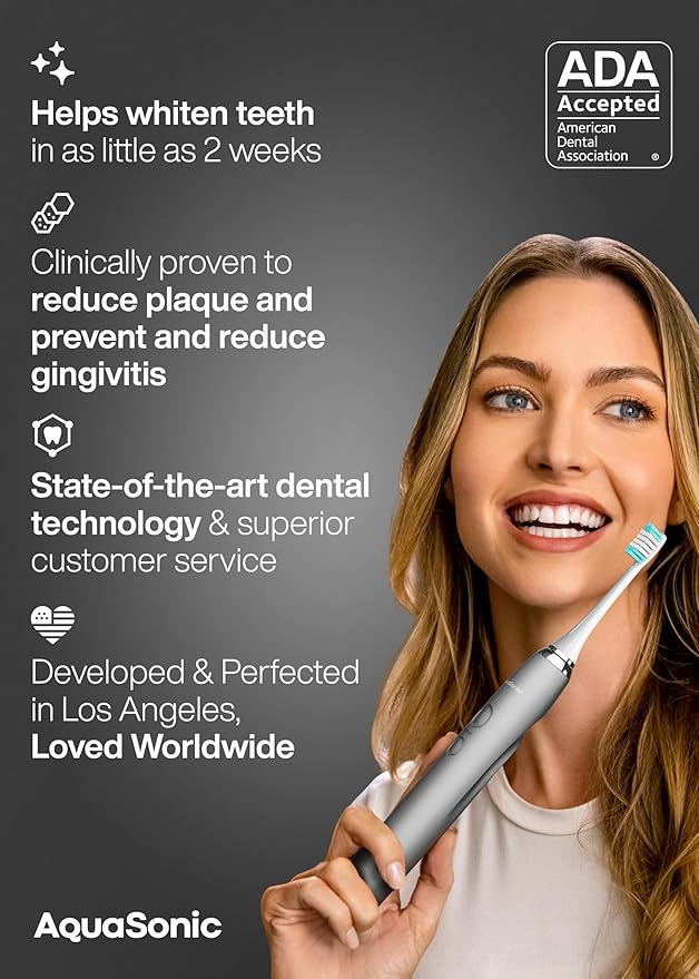 Aquasonic Vibe Series Ultra-Whitening Toothbrush – ADA Accepted Electric - Image 6