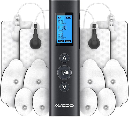AVCOO 30 Modes TENS EMS Unit Compact Muscle Stimulator by AVCOO