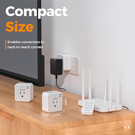 Remote Control Outlet Plug, TESSAN Wireless Light Switch Kit Indoor - Image 7
