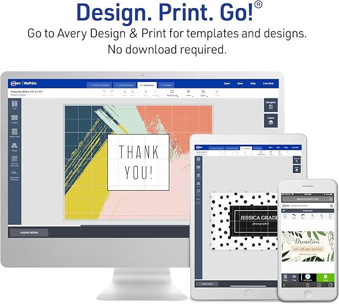 Avery Printable Tent Cards, 3.5" x 11", 50 Blank Place Cards - Image 8