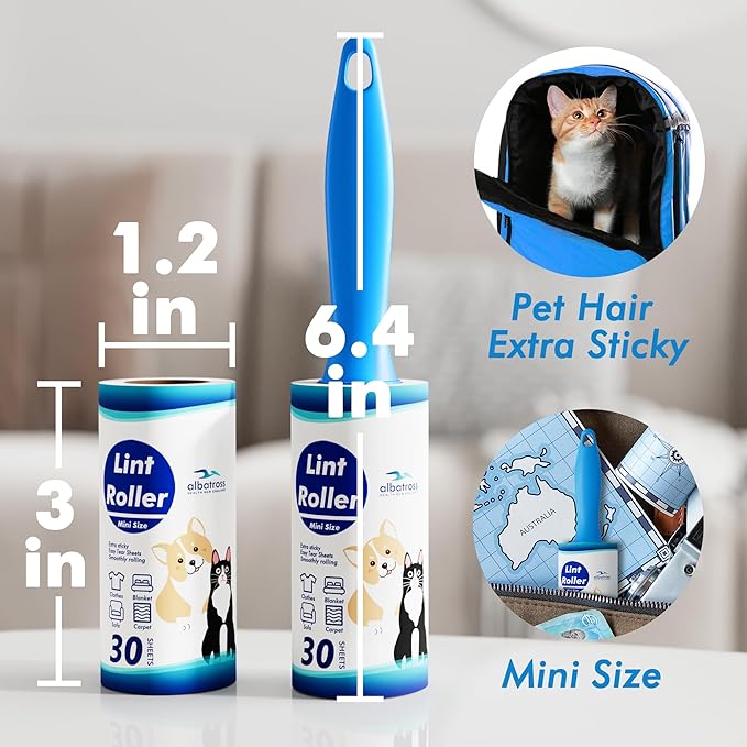 Mini Extra Sticky Lint Rollers for Travel - Image 2