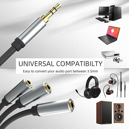 sovunis 3.5mm Stereo Audio Splitter Cable - Image 5