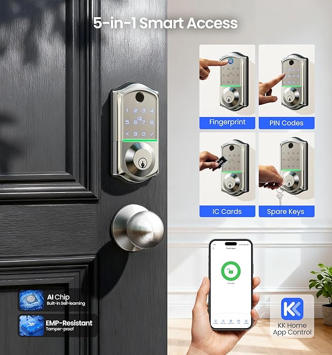 Veise VE017-K Fingerprint Smart Lock - Image 3