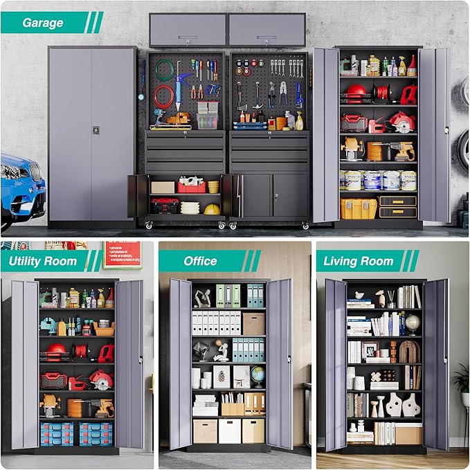 SISESOL Metal Storage Cabinet - Image 4