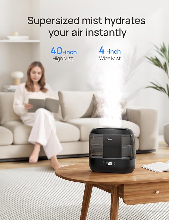 DREO Smart Humidifiers for Bedroom, Top Fill 4L Supersized Humidifier Large Room - Image 4