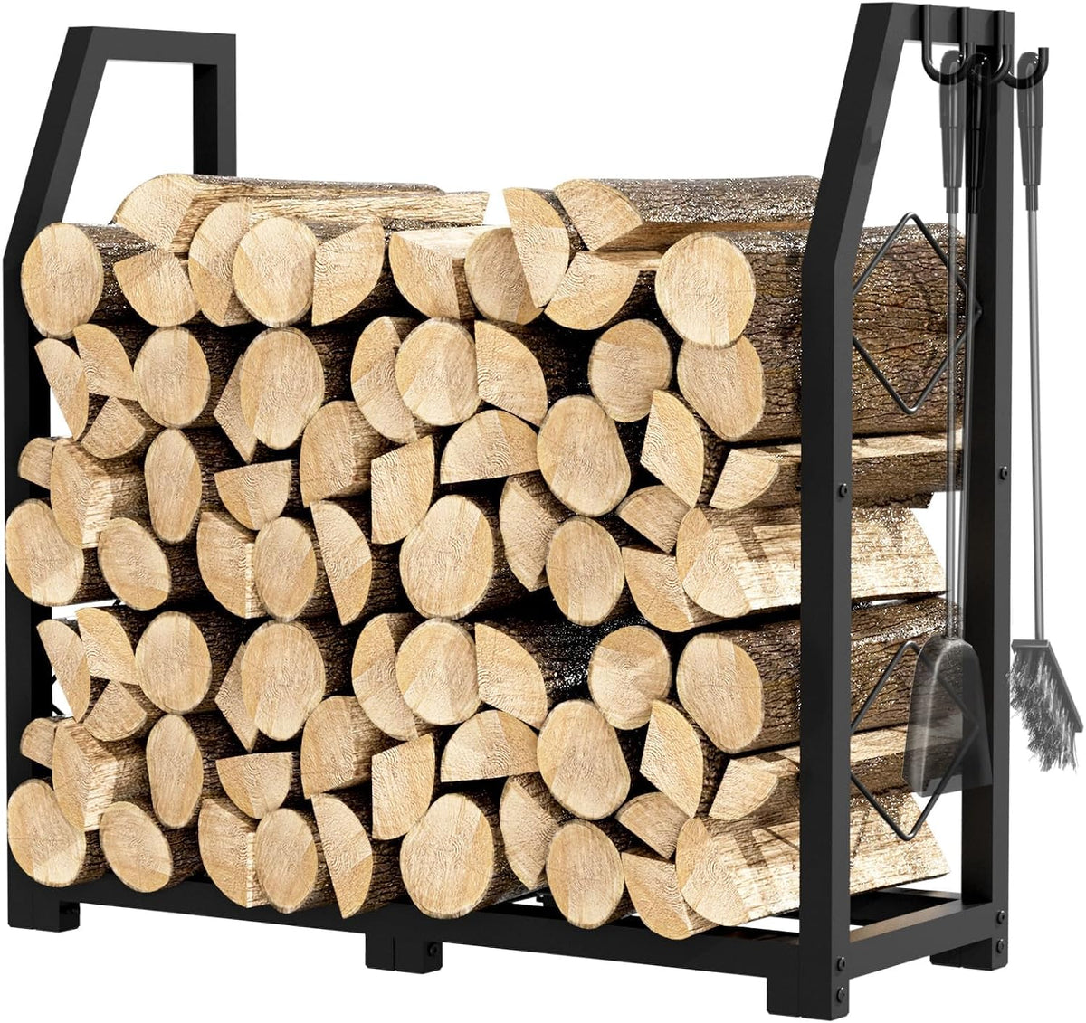 vygrow firewood rack for outdoor, firewood holder with, main product view